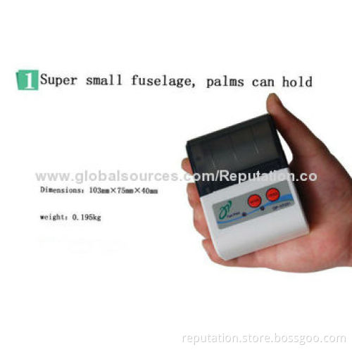 BM9000-II Mini Portable Bluetooth Thermal Printer, Easy Paper Loading, 2,000mAh Li-ion Battery